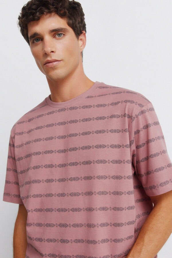 Springfield T-shirt Aop &eacute;tnica vermelho