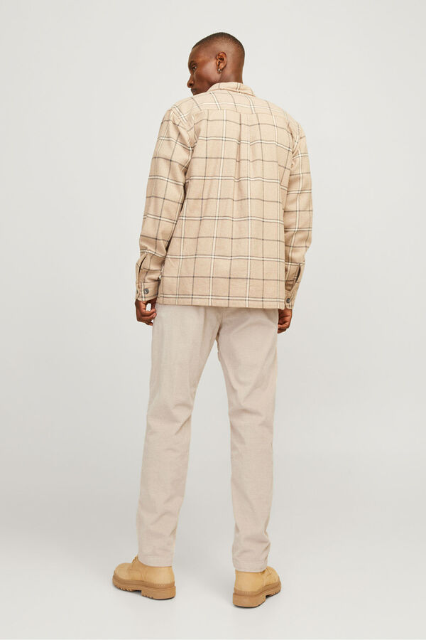 Jack & Jones Calça jogger de veludo cotelê cinzento