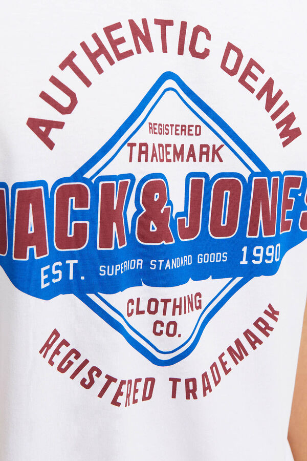 Jack & Jones Camiseta est&aacute;ndar fit blanco