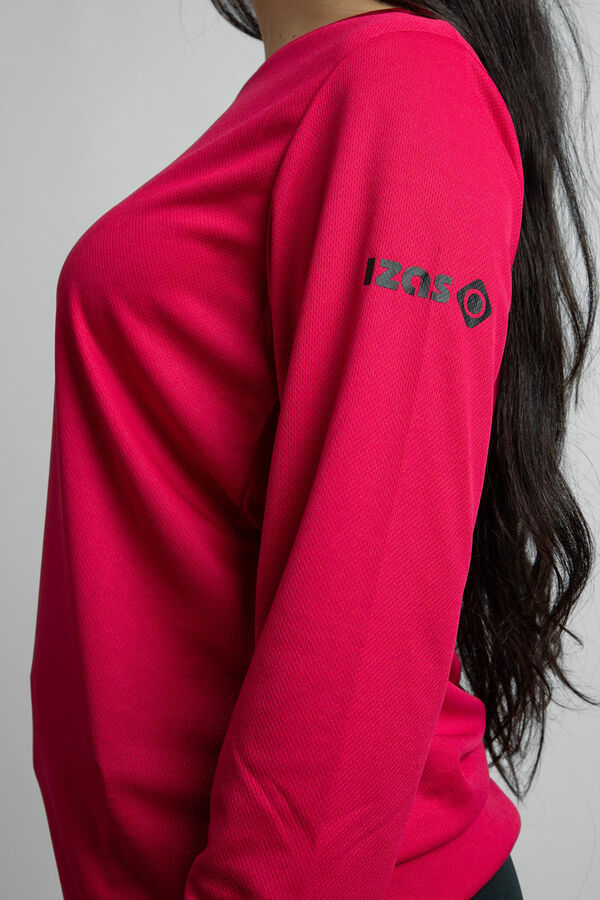 Izas T-shirt manga comprida vermelho