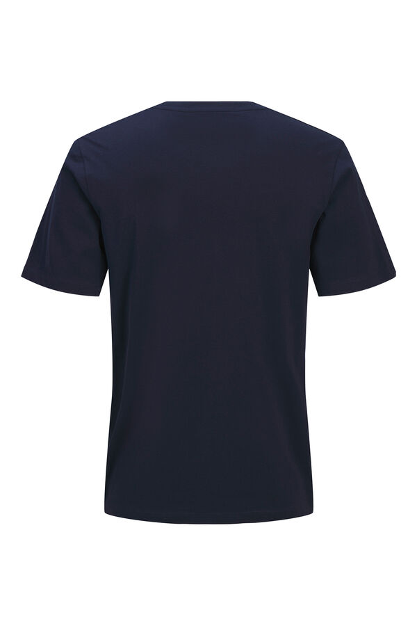 Jack & Jones PLUS T-shirt b&aacute;sica logo azul