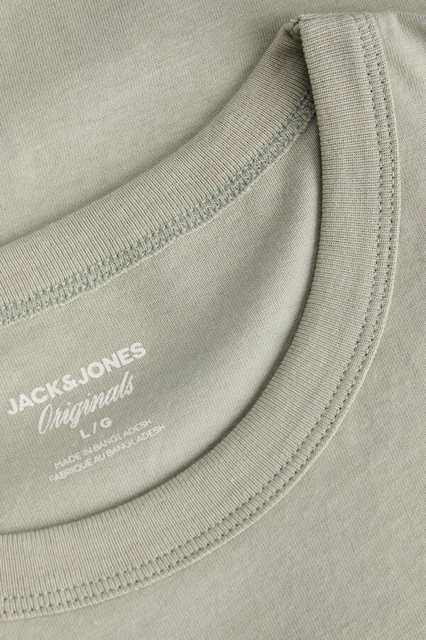 Jack & Jones T-shirt manga curta em algod&atilde;o verde