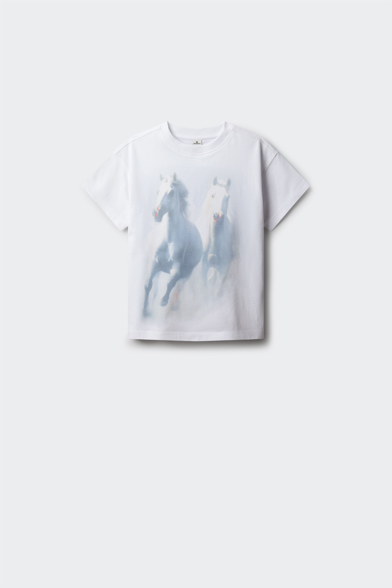 Springfield Kids T-shirt manga curta com estampado de cavalo para menina