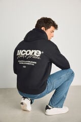Jack & Jones Sweatshirt loose com capuz preto