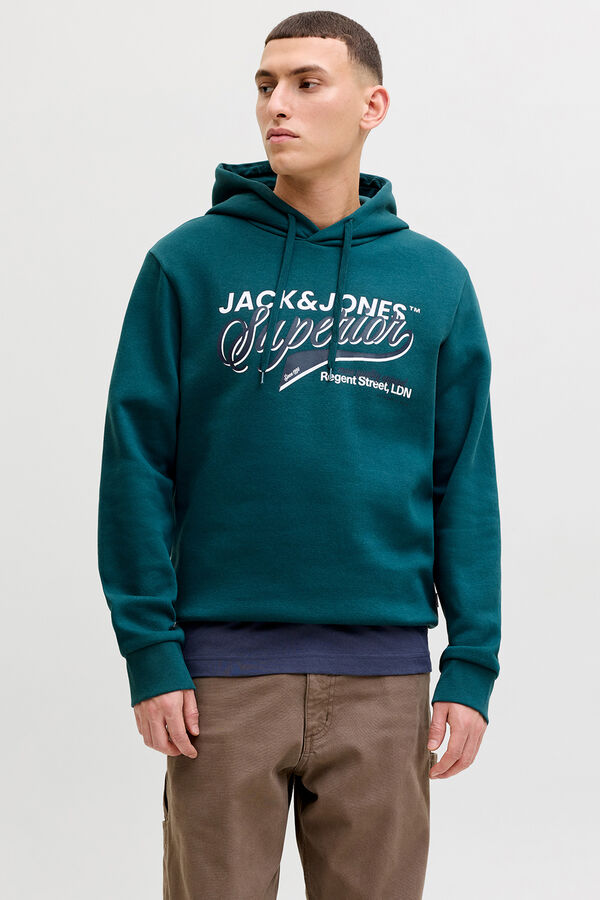 Jack & Jones Sweatshirt de capuz regular fit azul