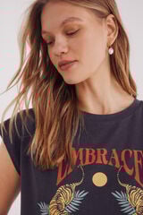 Springfield Camisola gráfica  cinzento
