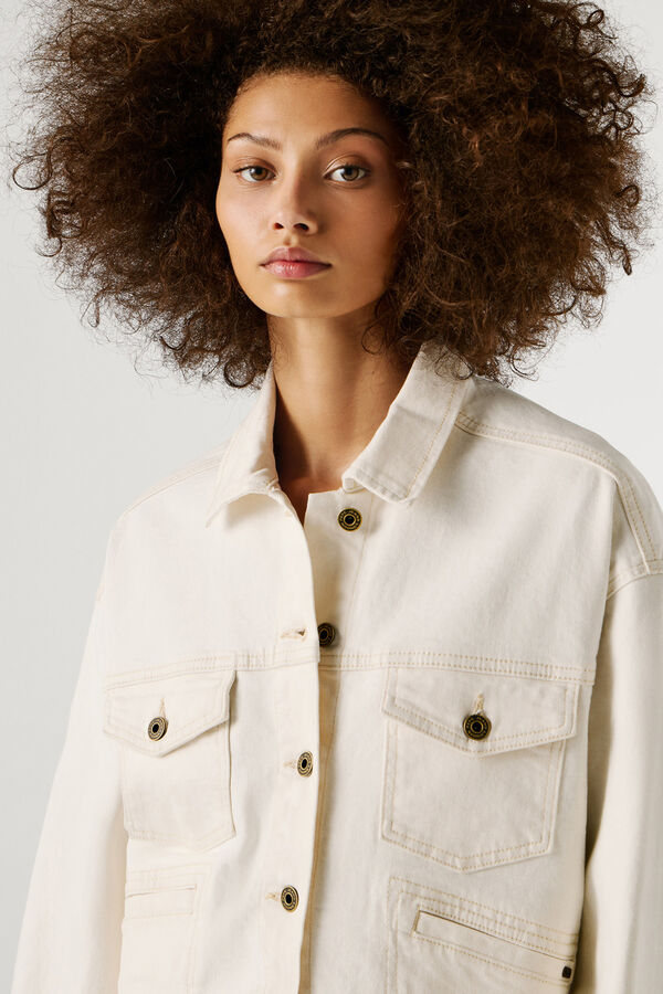 Pepe Jeans Casaco denim  bege