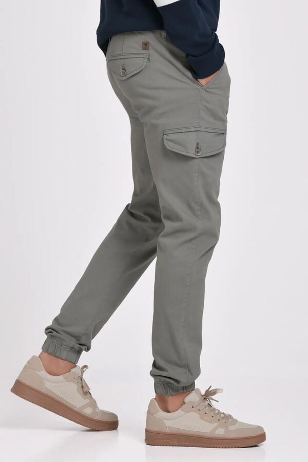 JVZ Cal&ccedil;a jogger cargo bege