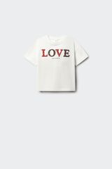 Springfield Kids T-shirt de manga curta "Love" menina branco