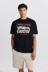 Springfield T-shirt Castrol preto