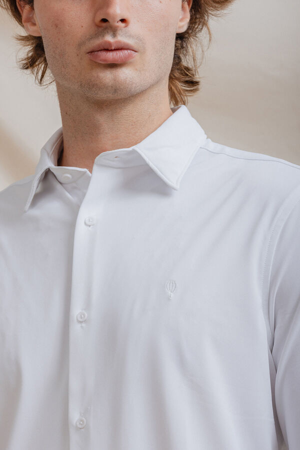 Celopman Camisa elástica com haste branco