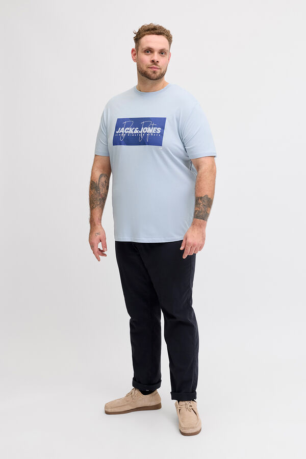 Jack & Jones PLUS T-shirt logo azul