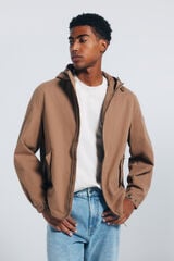 Springfield Parka algodão castanho