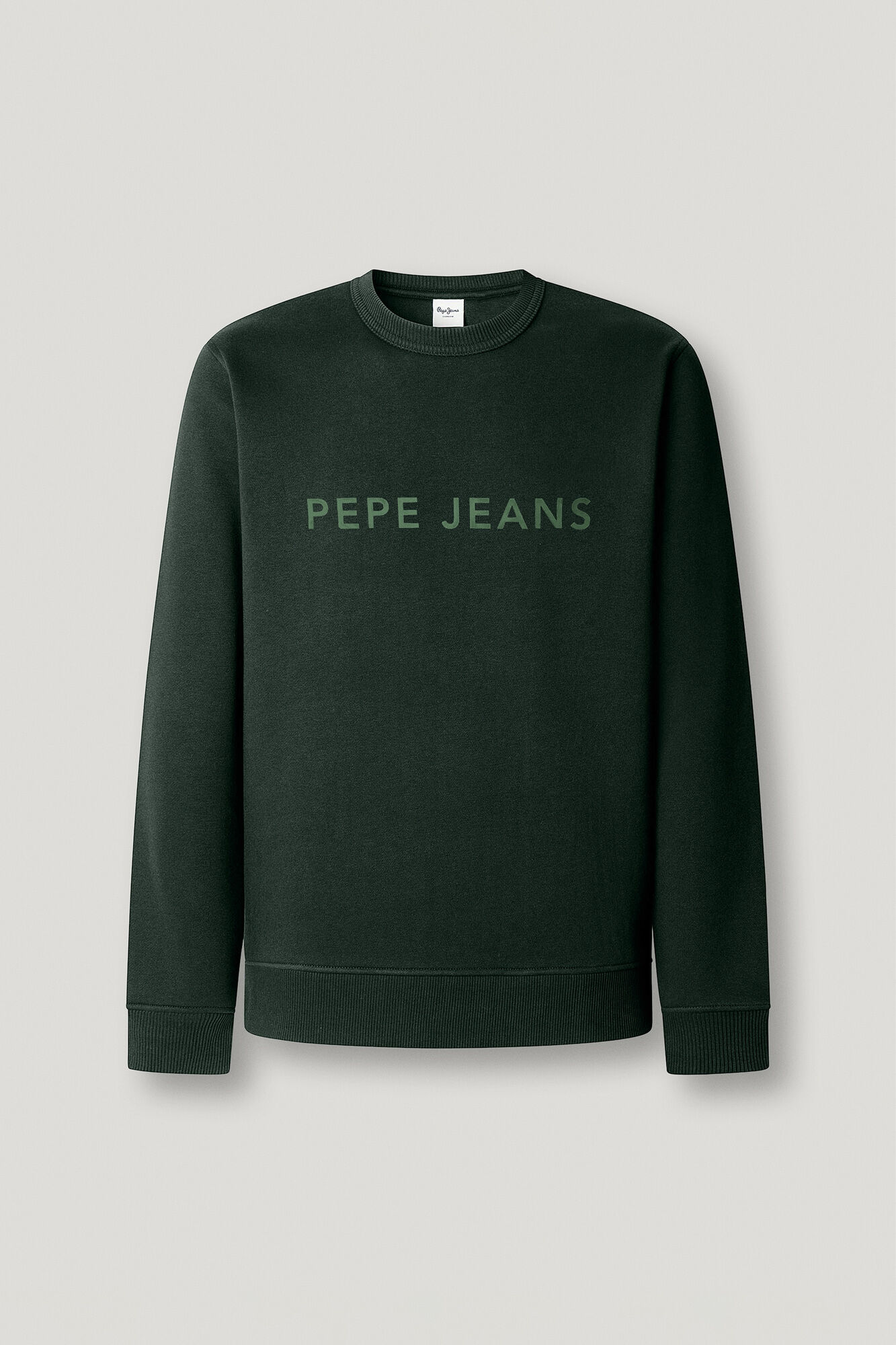 Pepe Jeans Sweatshirt com logo gola redonda