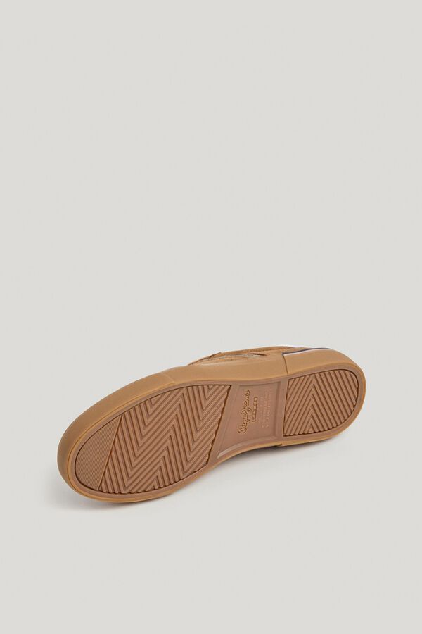 Pepe Jeans Sapatilhas cl&aacute;ssicas de croute castanho