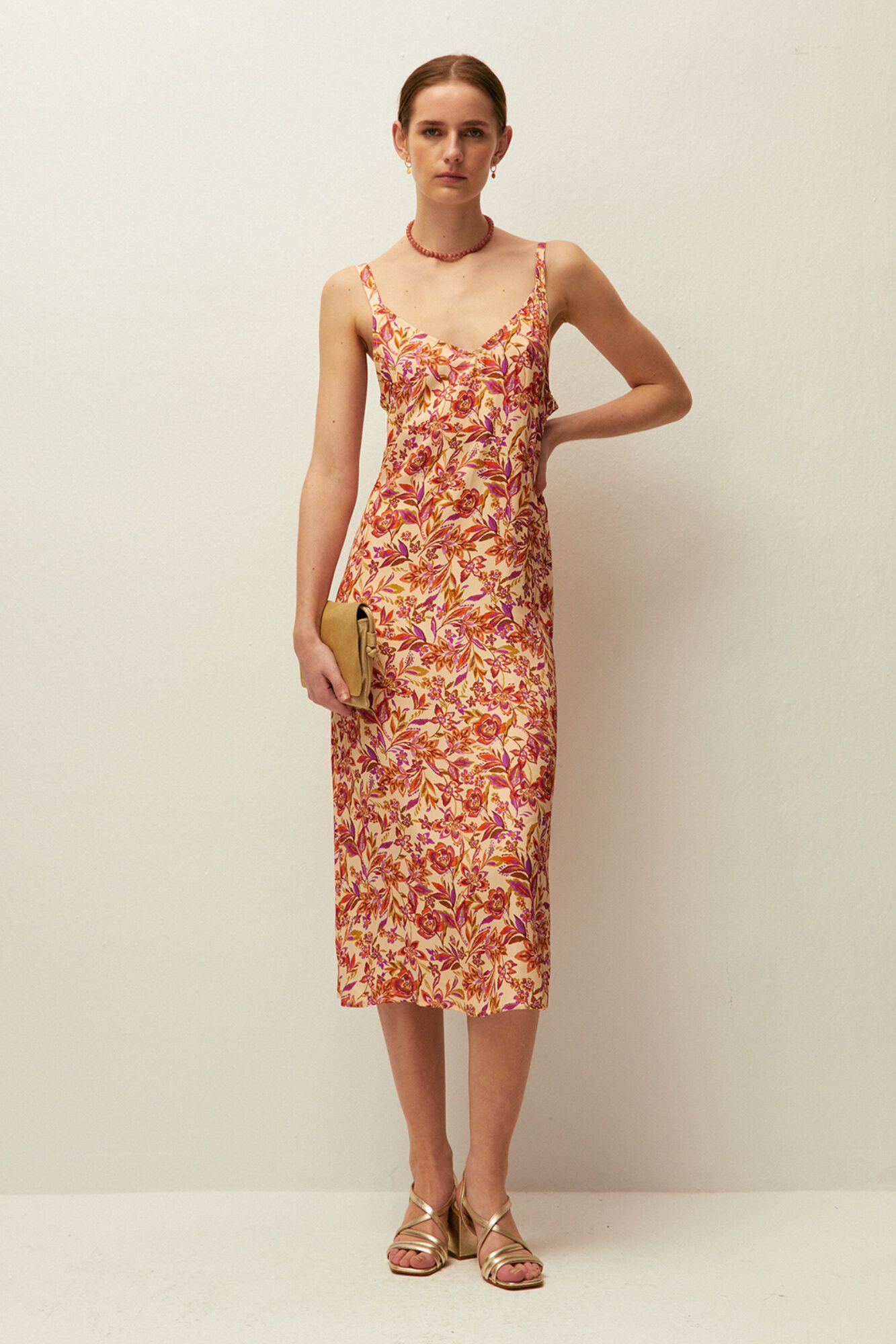 Systemaction Vestido largo estampado