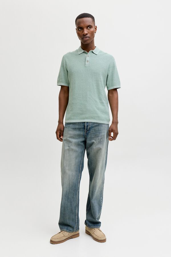 Jack & Jones Polo regular fit em malha verde