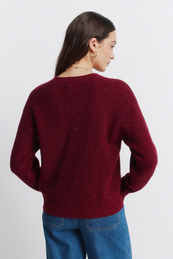 Springfield Camisola com lantejoulas vermelho