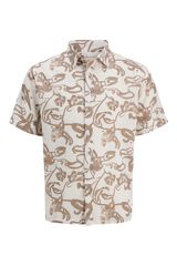 Jack & Jones Camisa relaxed fit estampada branco