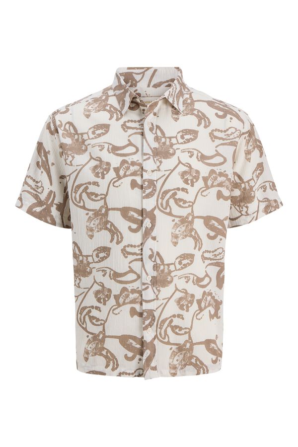 Jack & Jones Camisa relaxed fit estampada branco