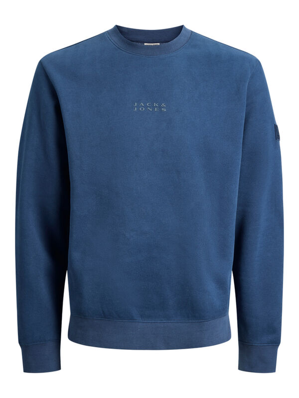 Jack & Jones PLUS Sweatshirt com capuz e logo azul