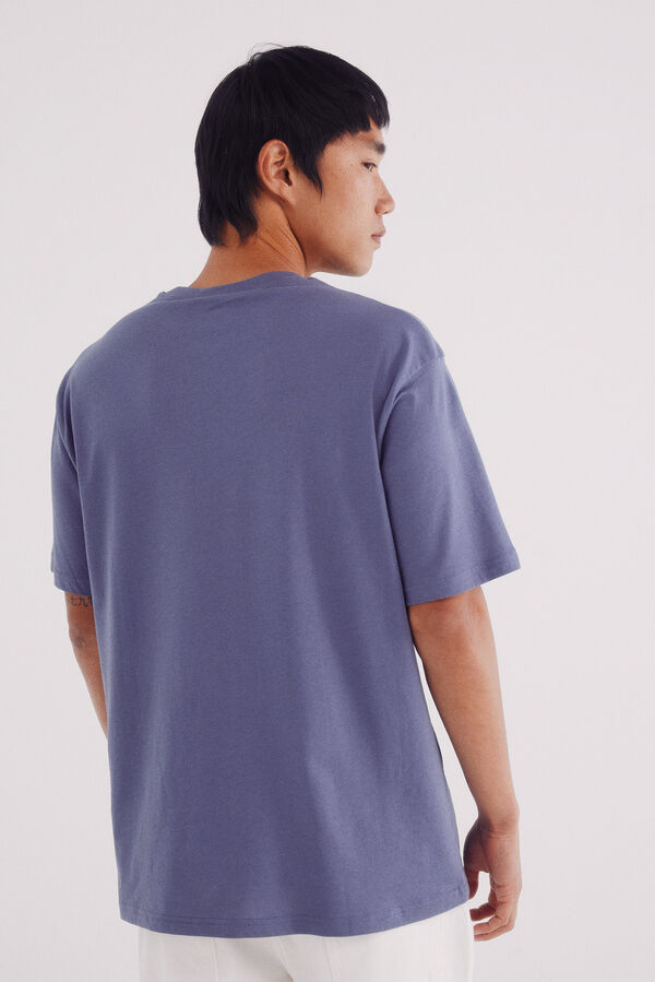 Springfield Camiseta básica com gola redonda rosa