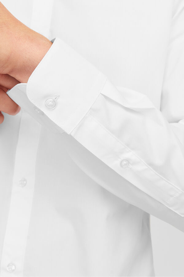 Jack & Jones Camisa casual popelina branco