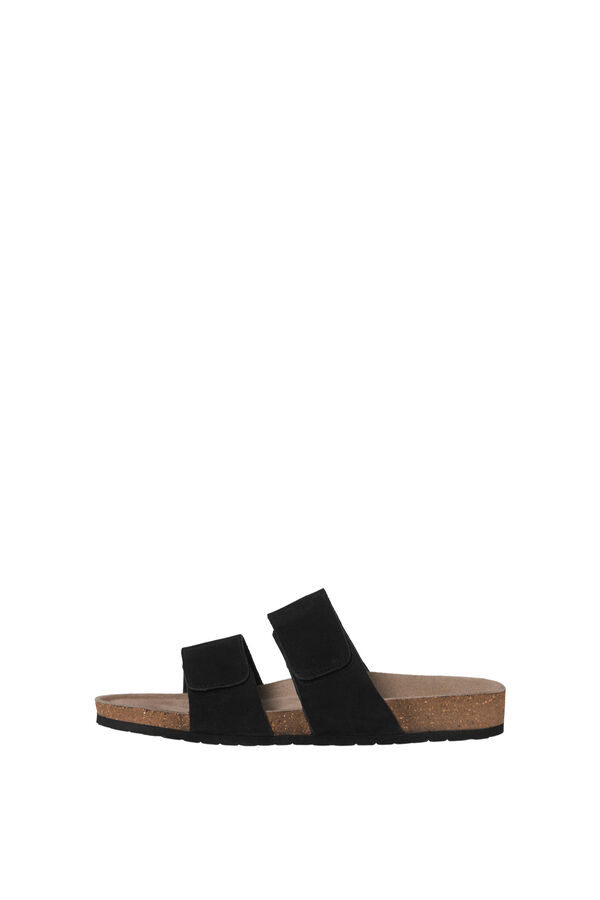 Jack & Jones Sand&aacute;lias em croute sola de borracha preto