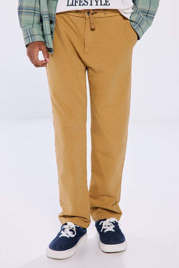 Springfield Pantalón chino niño amarillo