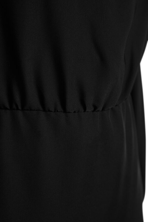 Trendyol Vestido midi com abertura  preto