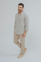 Celopman Camisa em linho verde