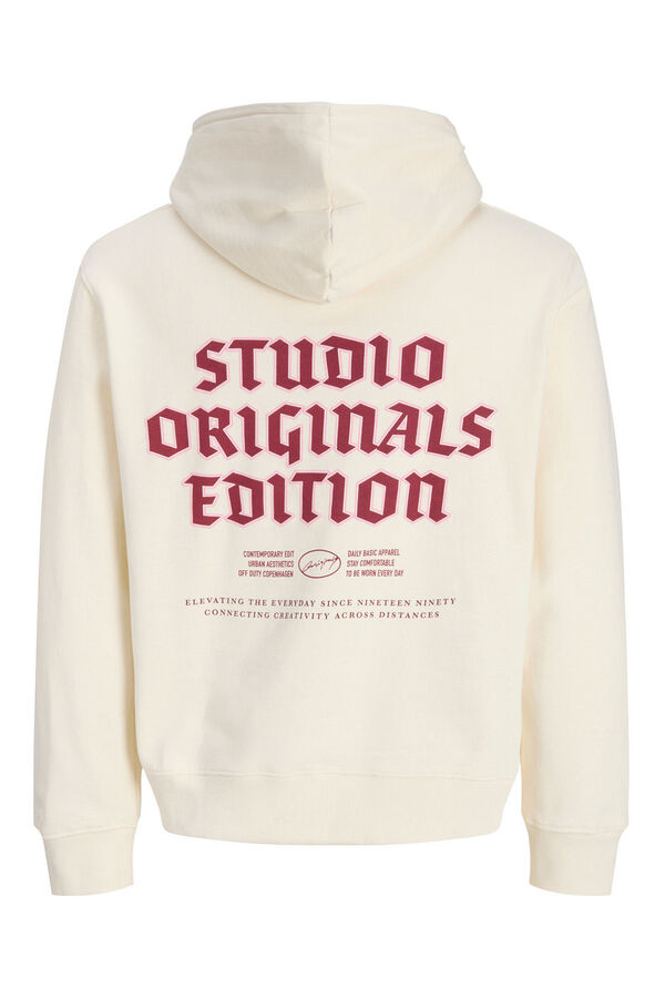 Jack & Jones Sweatshirt capuz do estúdio branco