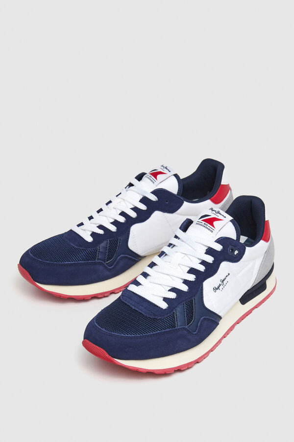 Pepe Jeans Sapatilhas Running Retro azul