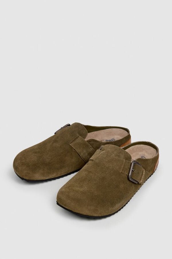 Pepe Jeans Sand&aacute;lia Masculina Corby Clog verde