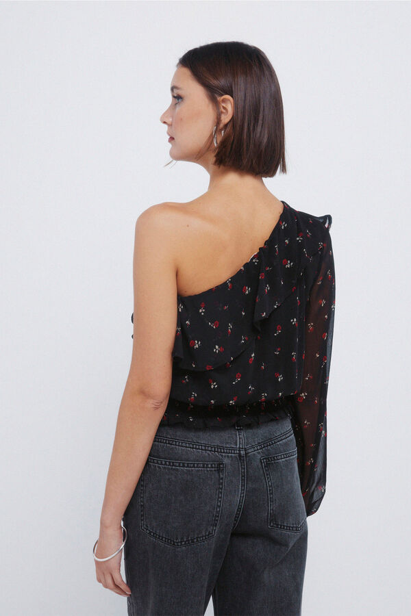 Springfield Blusa assimétrica preto