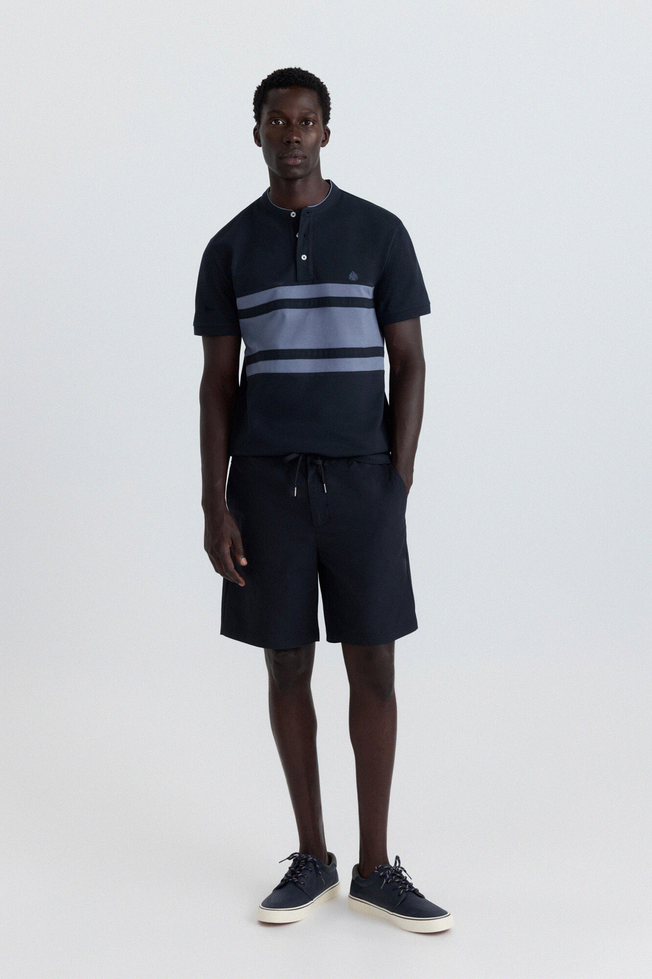 Springfield Polo gola mao slim fit em blocos de cor