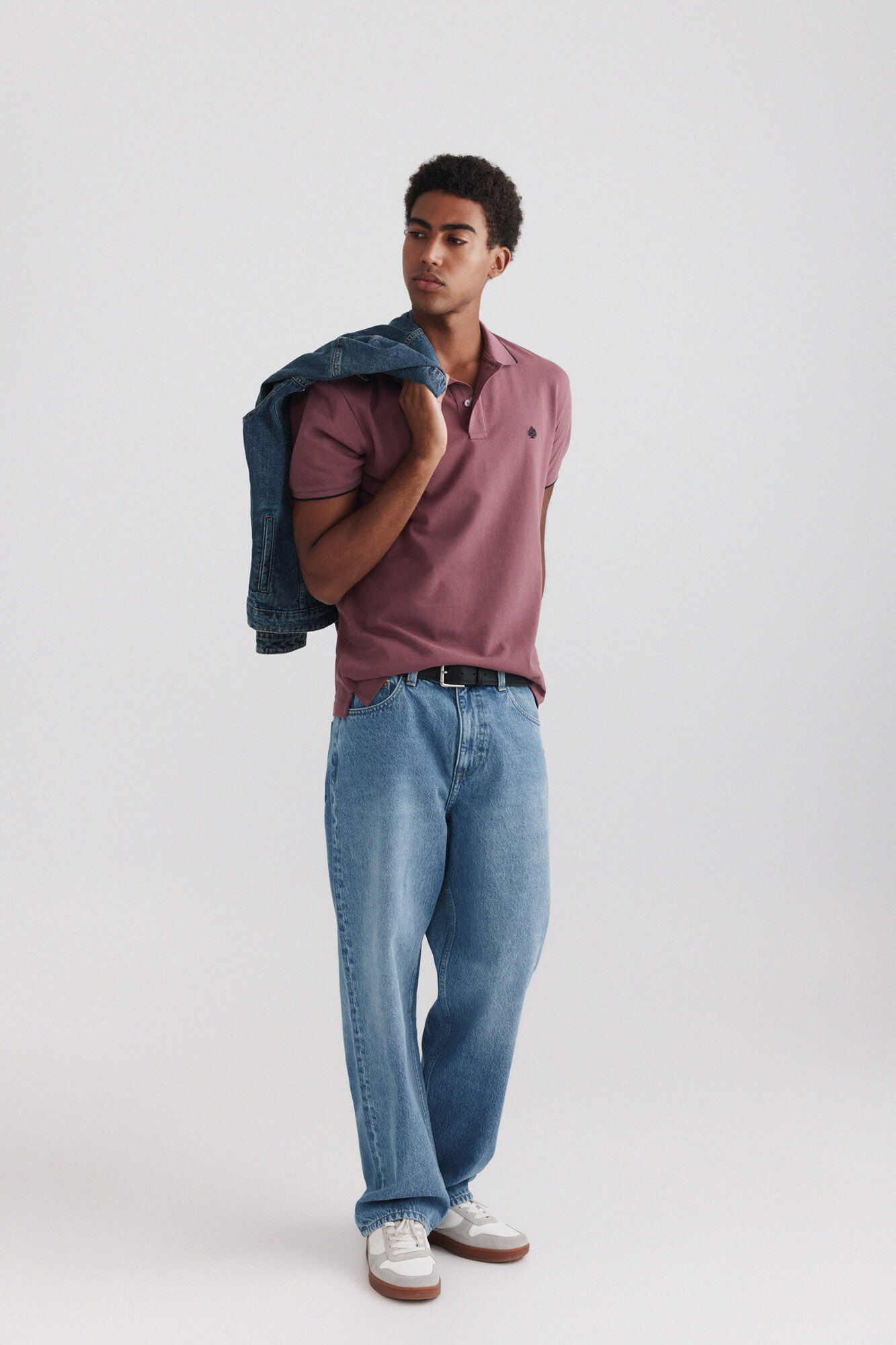 Springfield Polo piqu&eacute; com contrastes slim fit