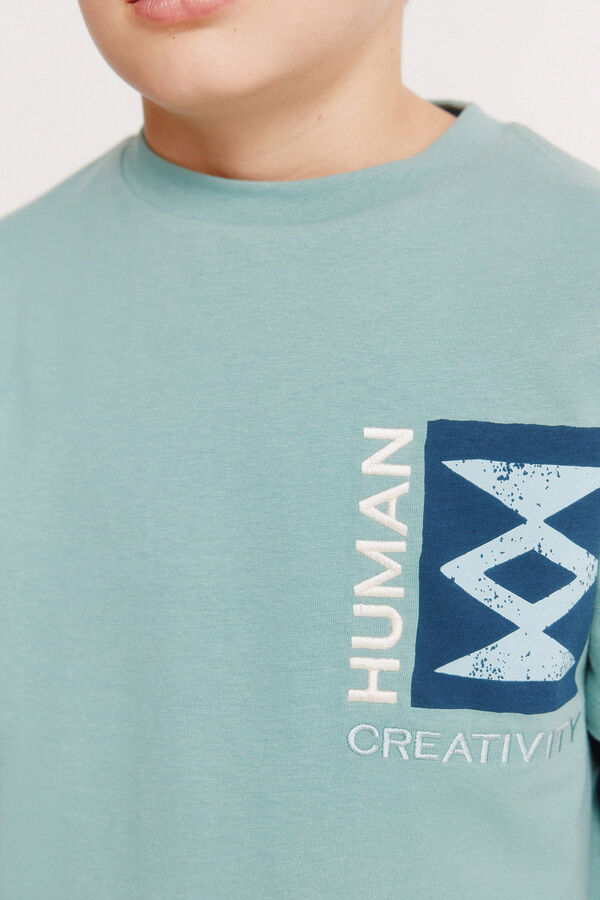 Springfield Kids T-shirt manga curta Creativity para menino azul