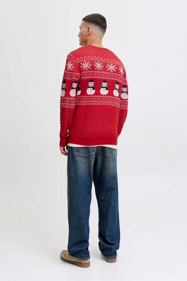 Jack & Jones camisola de natal vermelho