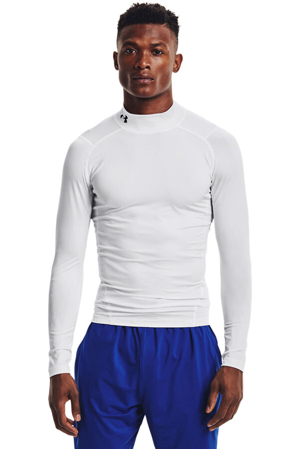 Under Armour Camiseta masculina de manga comprida branco