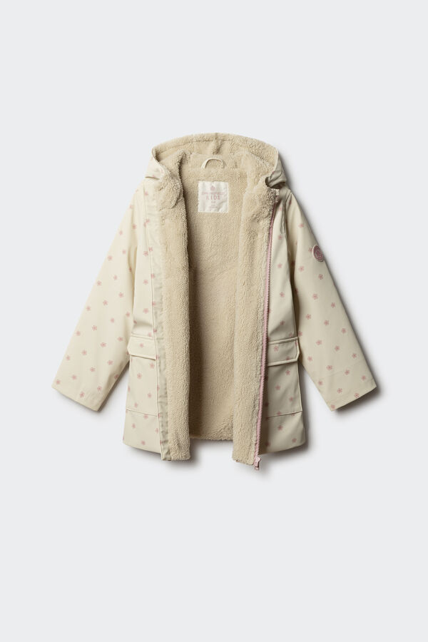 Springfield Kids Jaqueta emborrachada de bolinhas para menina estampado