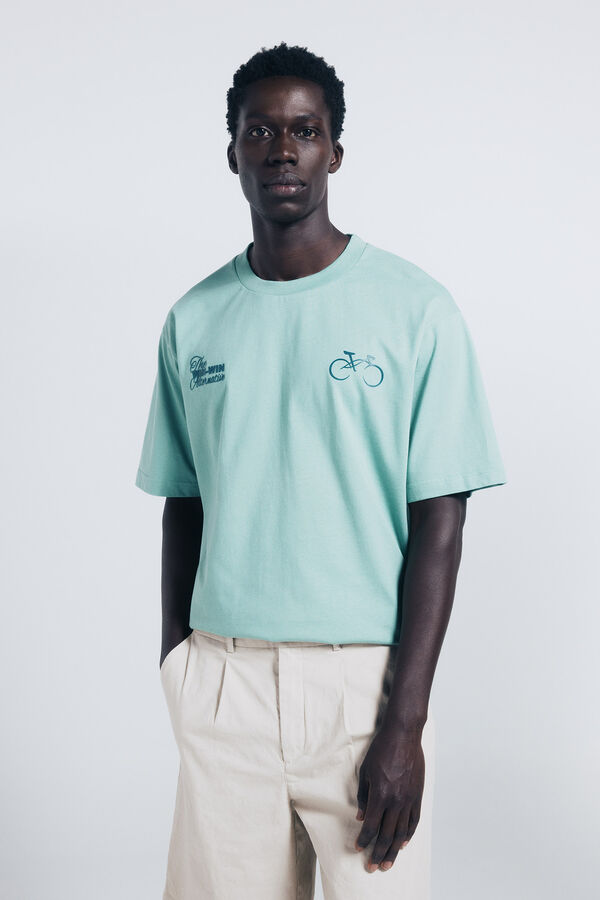 Springfield Camiseta ganha-ganha verde
