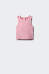 Springfield Kids Top canelado bordado estrela menina