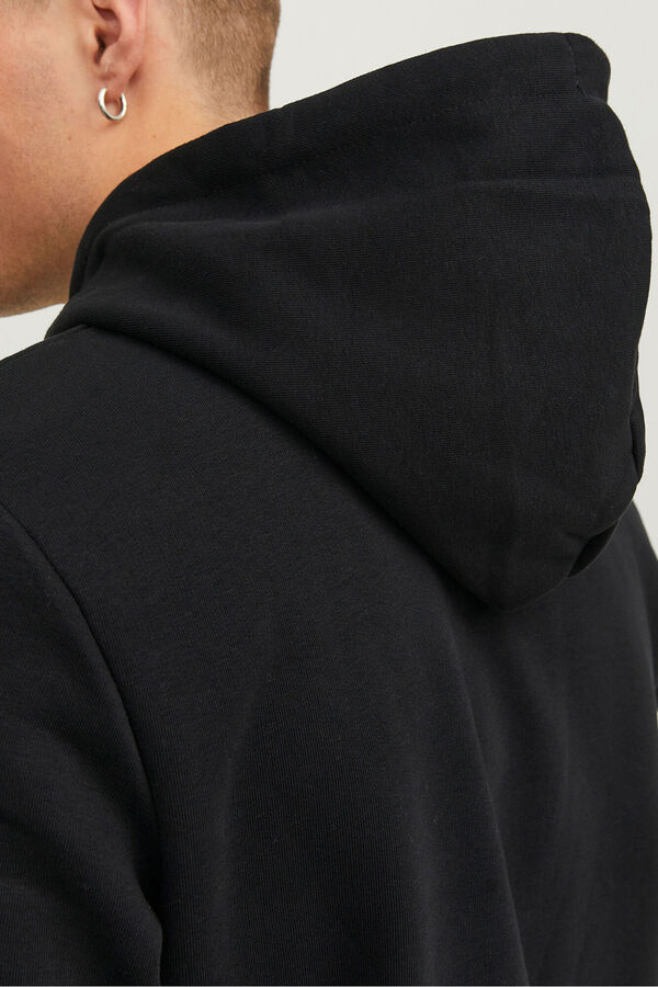 Jack & Jones Sweatshirt logo capuz preto