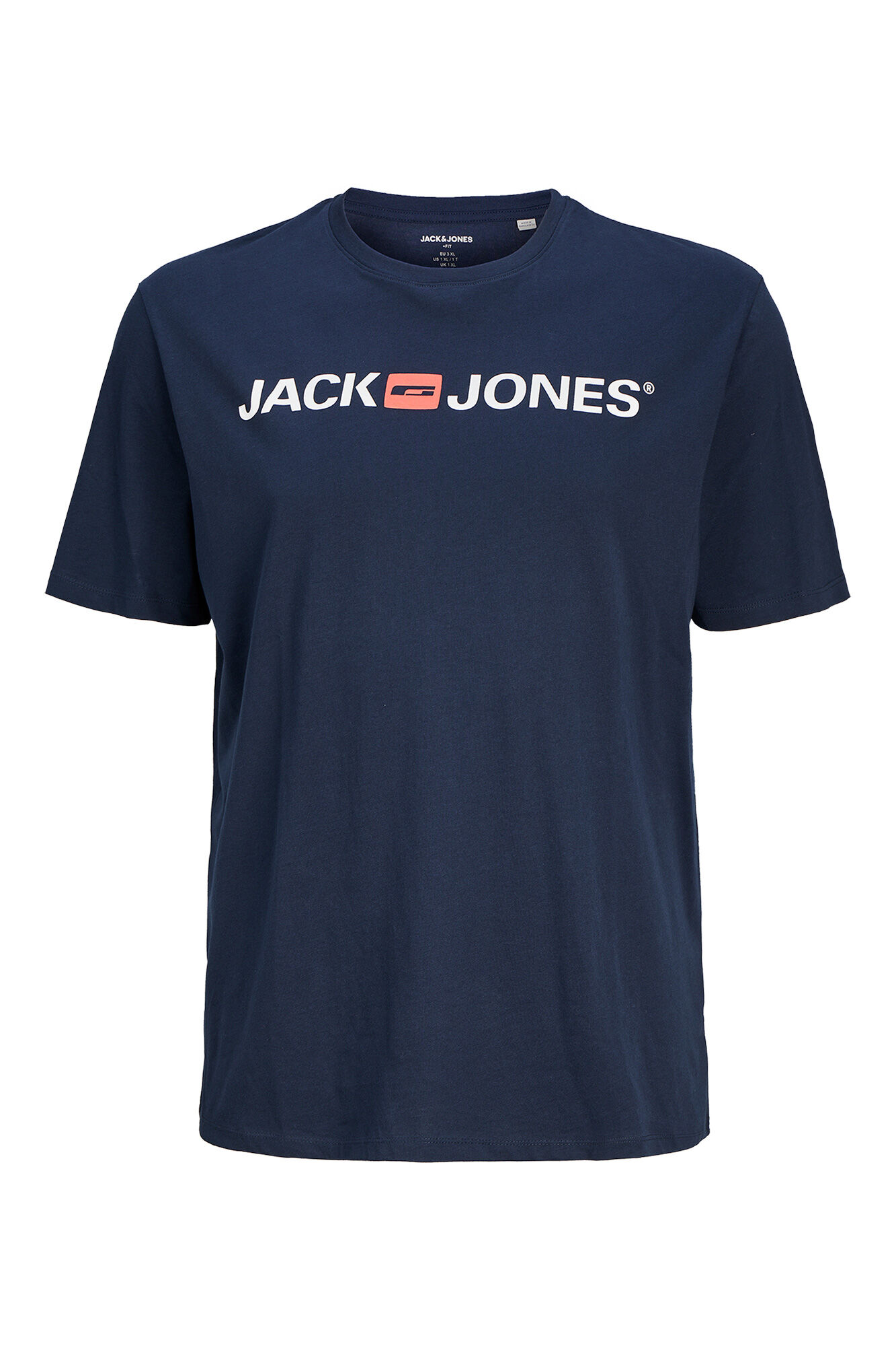 Jack & Jones PLUS T-shirt b&aacute;sica logo 