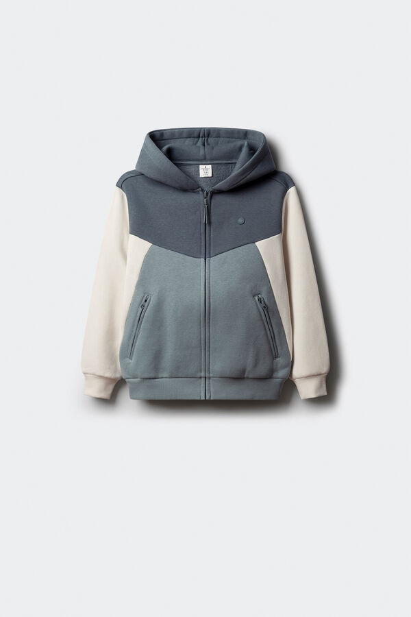 Springfield Kids Sweatshirt com capuz para menino azul