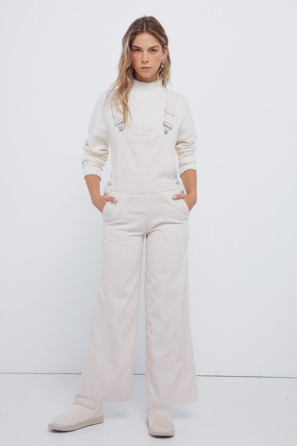 Springfield Macac&atilde;o de veludo cotel&ecirc; cru