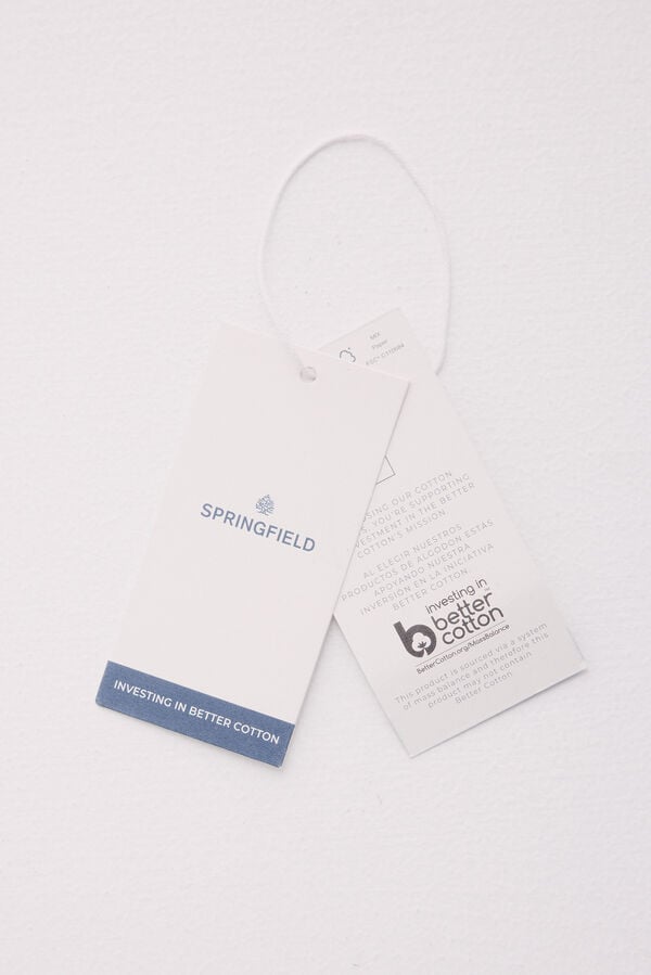 Springfield Bermuda Chambray Comfort Slim Fit azul