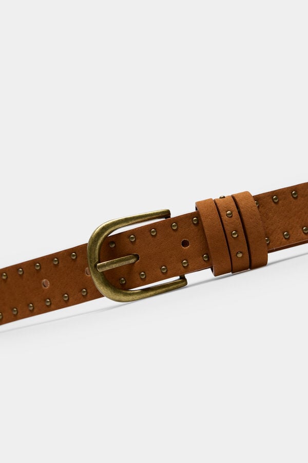 Springfield Faux suede studded belt color