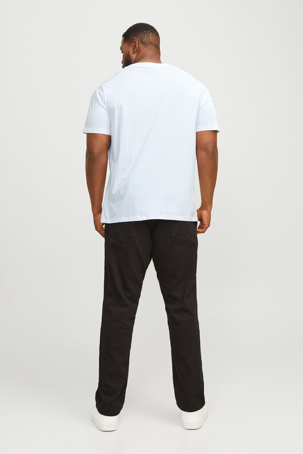 Jack & Jones PLUS T-shirt de manga curta com logo branco